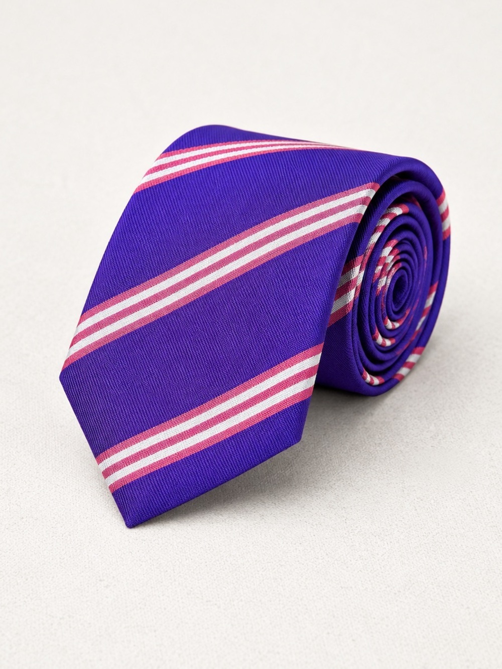 Brooks Brothers Purple  Repp Stripe Tie Classic Business Preppy Wedding Academia